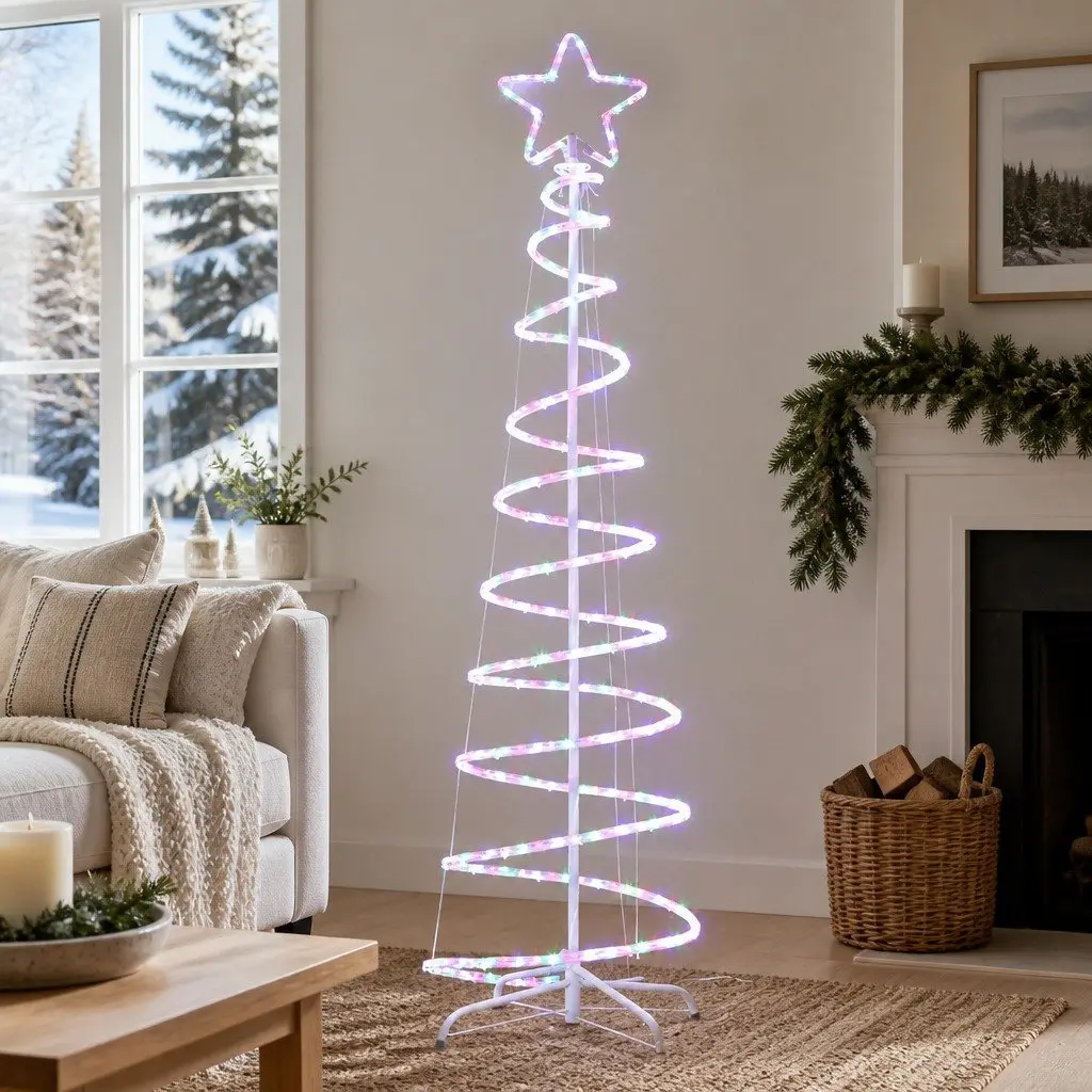 LED Christmas Tree Multicoloured 1.88M 288 Lights Outdoor Indoor Decorations