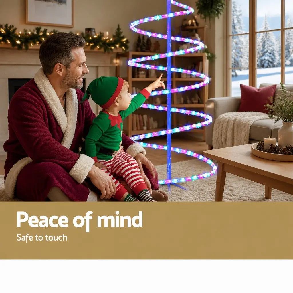LED Christmas Tree Multicoloured 1.88M 288 Lights Outdoor Indoor Decorations