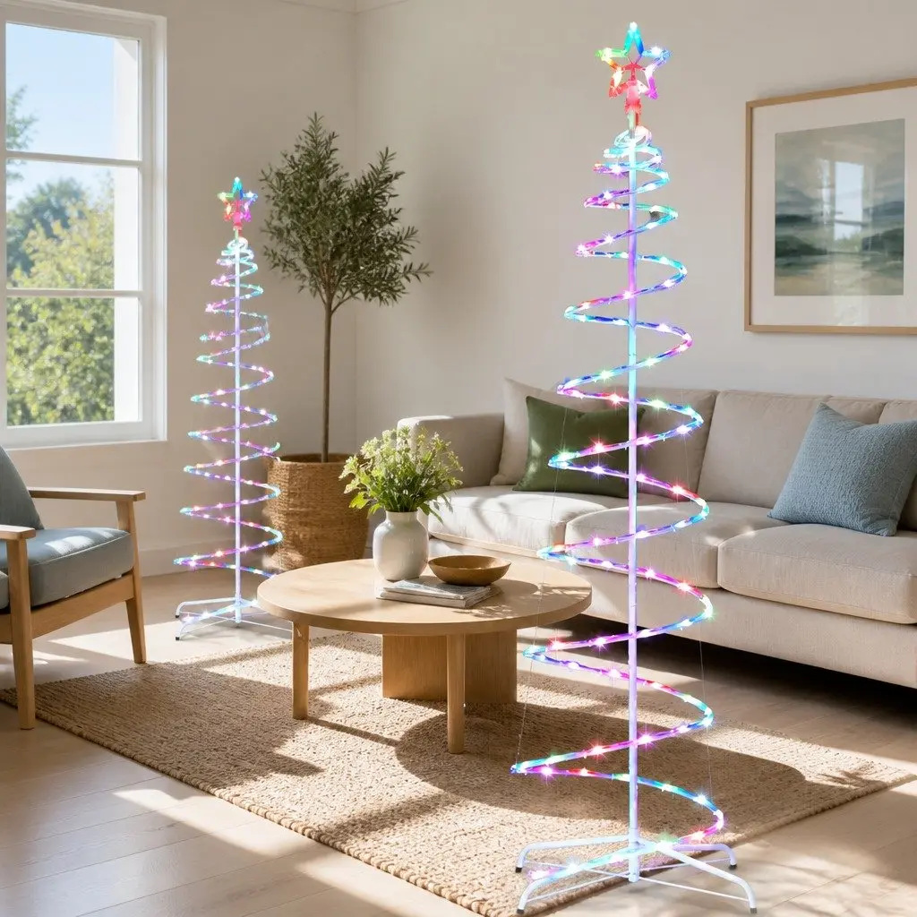LED Christmas Tree Multicolour 1.8m 100 RGB Lights Bluetooth Control Indoor Outdoor Decoration