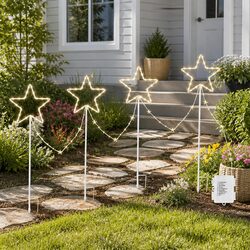 8 Modes Christmas Path Lights - 144 LED Design
