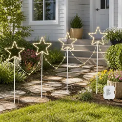 8 Modes Christmas Path Lights - 144 LED Design