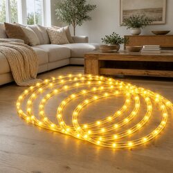 20M LED Rope Light with 600 Bulbs for Festive Glow