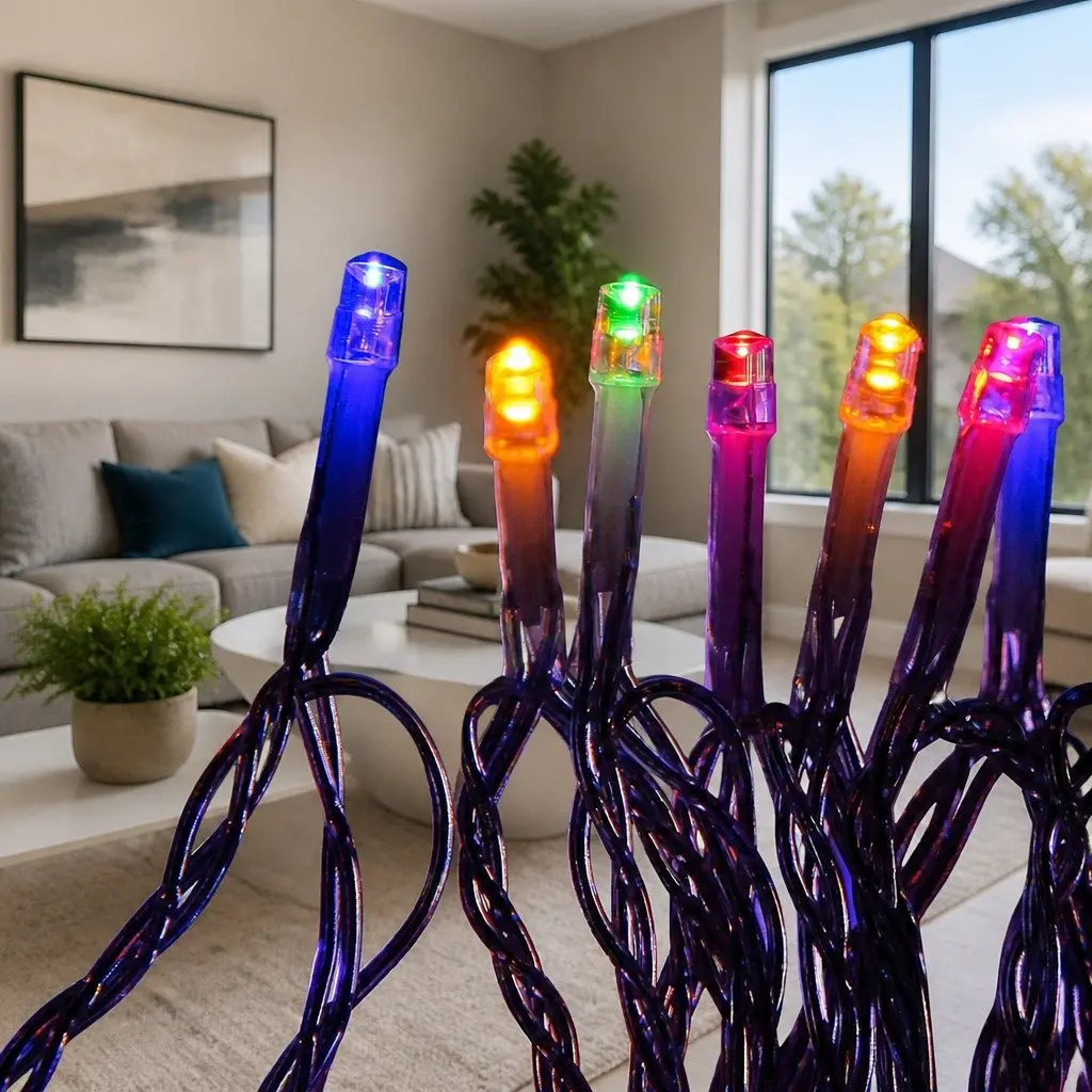 Christmas String Lights Multi-Coloured 50M 500 LED Outdoor Indoor with Eight Lighting Modes
