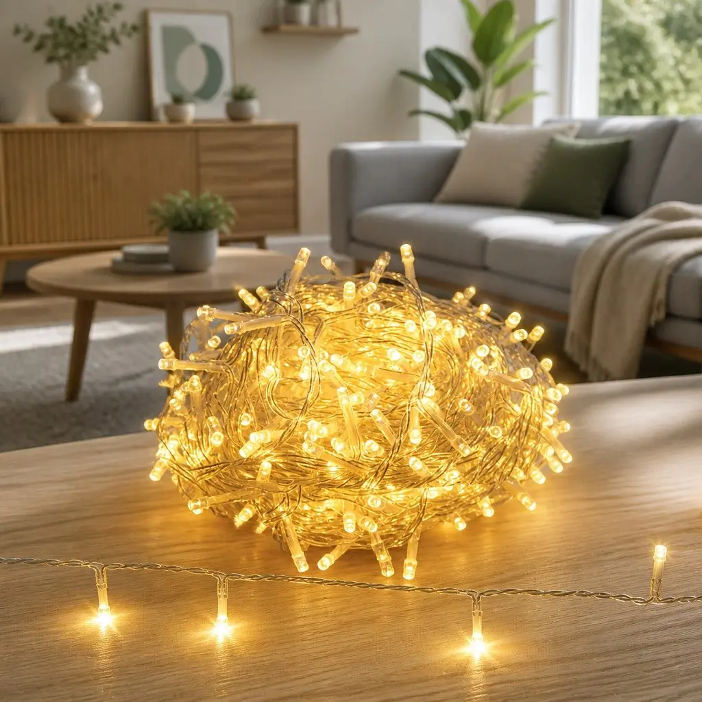 String Lights Warm White 100M 500 LED Indoor Outdoor Decoration