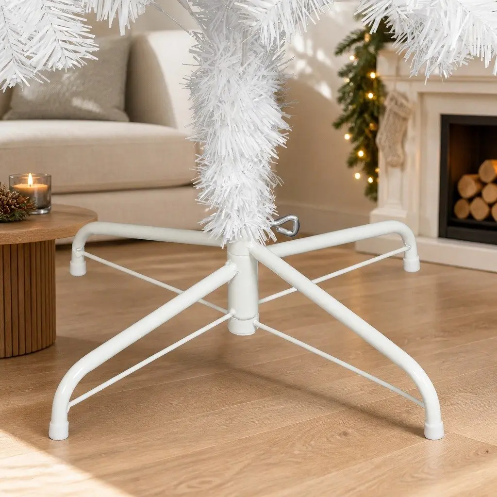 White Christmas Tree 1.5M Compact 308 Tips Festive Decor