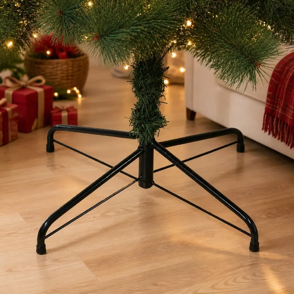 Artificial Christmas Tree Green 210cm Snow-Tipped Full 320 Tips