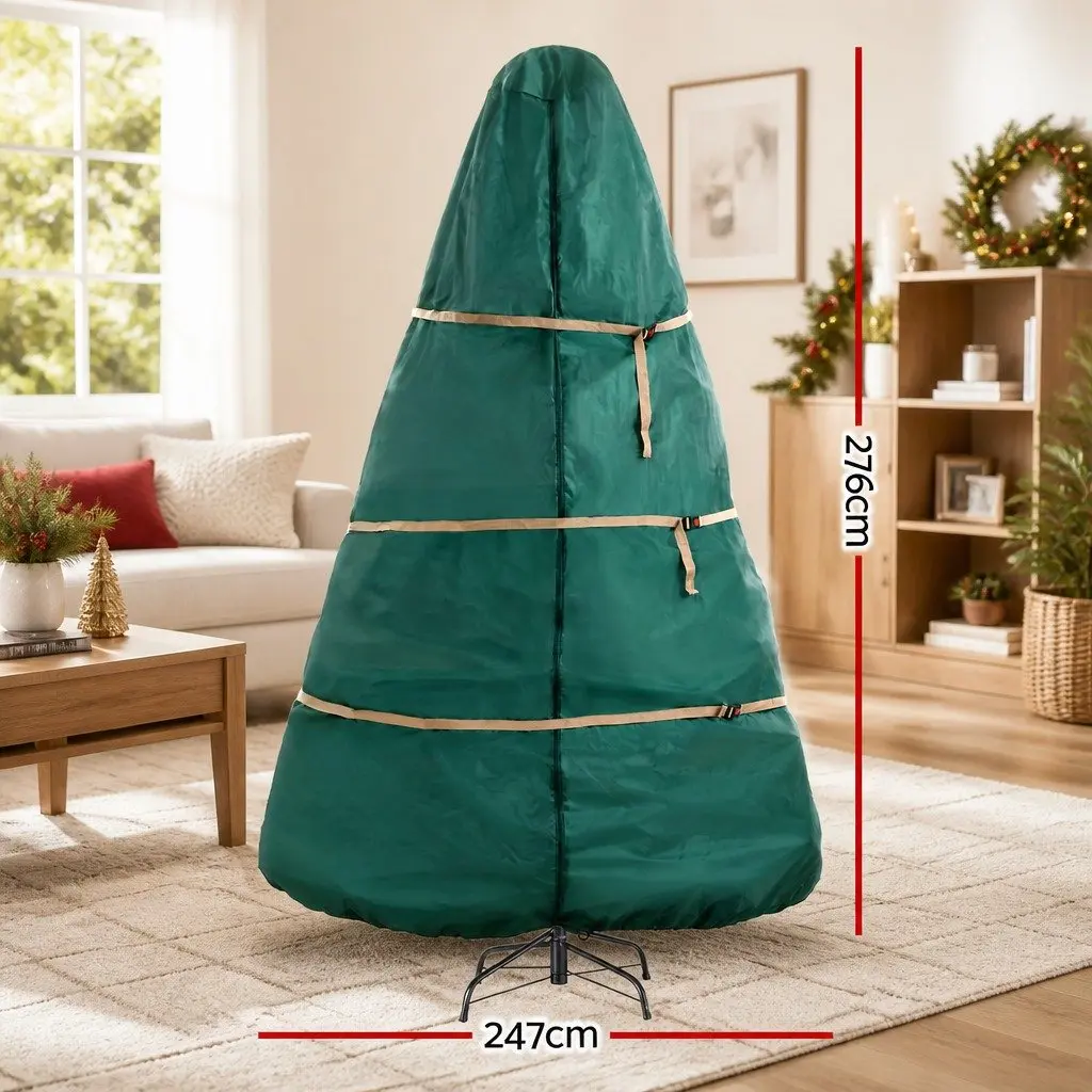 Christmas Tree Storage Bag Green Fits Up to 9ft Durable Oxford Fabric Zippered Closure