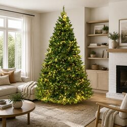 Compact 8FT Christmas Tree with 1488 LED Lights