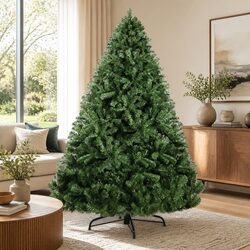 Compact 7FT Green Fir Tree with Easy Setup