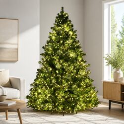 Bring Holiday Cheer with a 7FT Prelit Christmas Tree