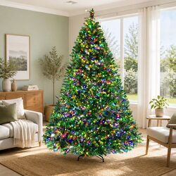 Brighten Your Home with a 2.4M Pre-lit Christmas Tree