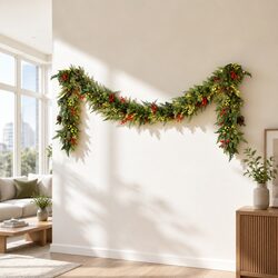3M Pre-lit Christmas Garland: Short and Sweet