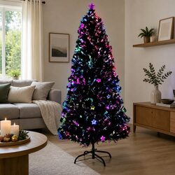Compact 6ft Pre-lit Christmas Tree with LED Lights