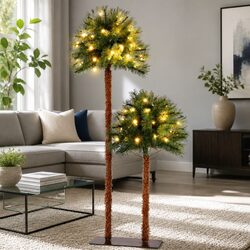 Compact and Attractive Christmas Palm Tree Set