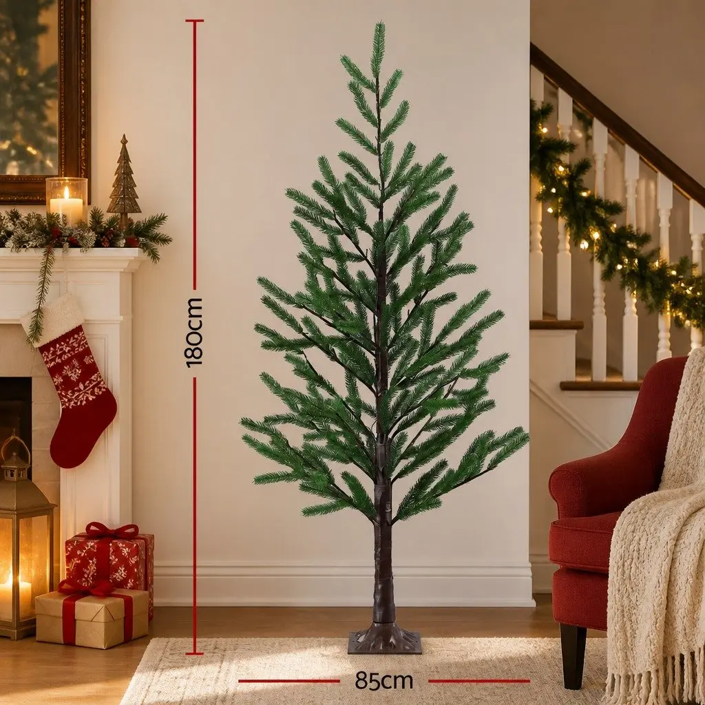 Pre-lit LED Christmas Tree Green 1.8M 8 Light Modes