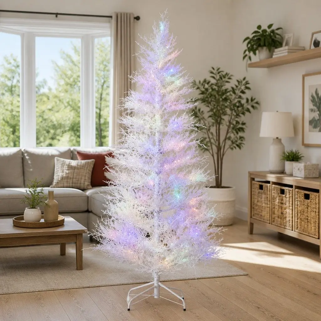 LED Christmas Tree Green 1.8M Pre-Lit Multi Colour 8 Light Modes