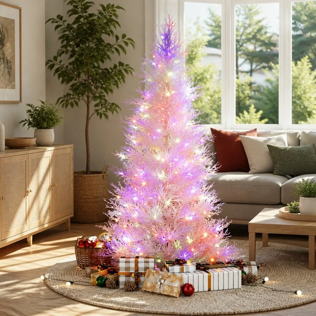 LED Christmas Tree Green 1.8M Pre-Lit Multi Colour 8 Light Modes