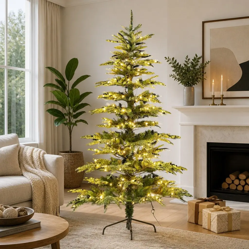 Christmas Tree 2.1M LED Xmas Tree 860 Tips Sparse Pre-Lit Party Home Decoration