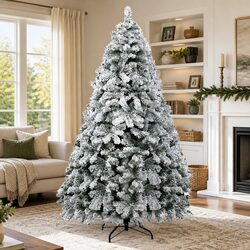 Concise 7FT Faux Christmas Tree for Festive Cheer