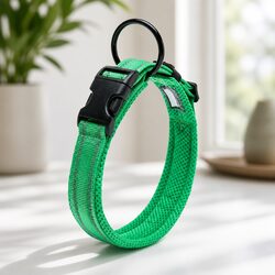 Heavy Duty Reflective Dog Collar - Compact & Strong