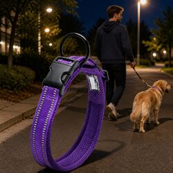 Reflective Dog Collar: Strong, Secure, and Comfortable