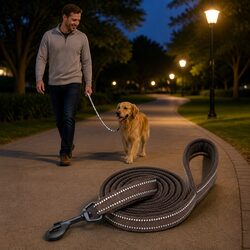 Reflective Dog Leash 2m Nylon: Compact and Strong