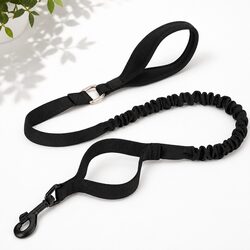 Efficient Dog Leash with Traffic Control Feature Black L