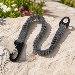 Bungee Leash Extension Grey Large Attachment Stretch Walking Dog Control