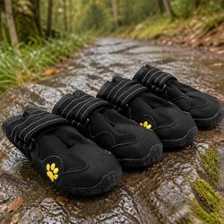 Concise Weatherproof Dog Booties with Traction