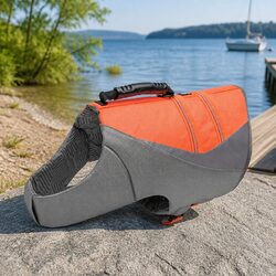 Compact Dog Life Jacket 2XS in Reflective Orange