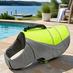 Neon Yellow Dog Life Jacket: Safety for Your Small Dog