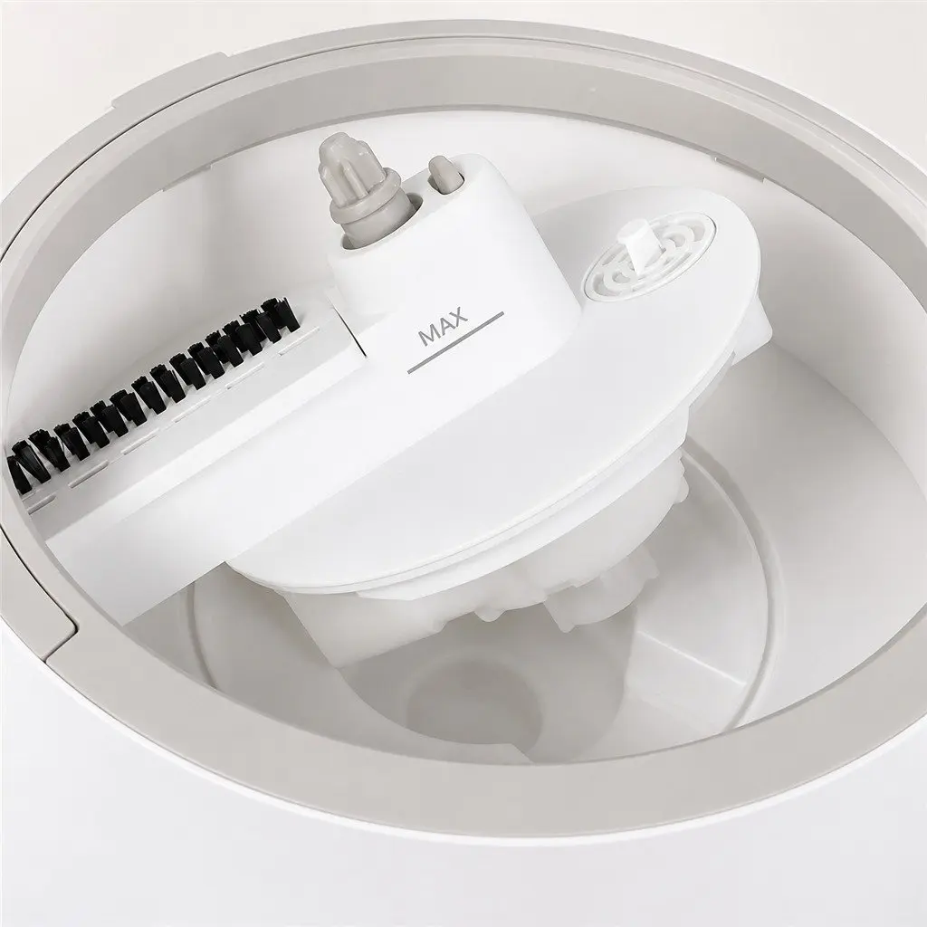 Flat Mop Grey White 102x18x23cm Rotary Hand-Wash-Free Sewage Separation Cleaning