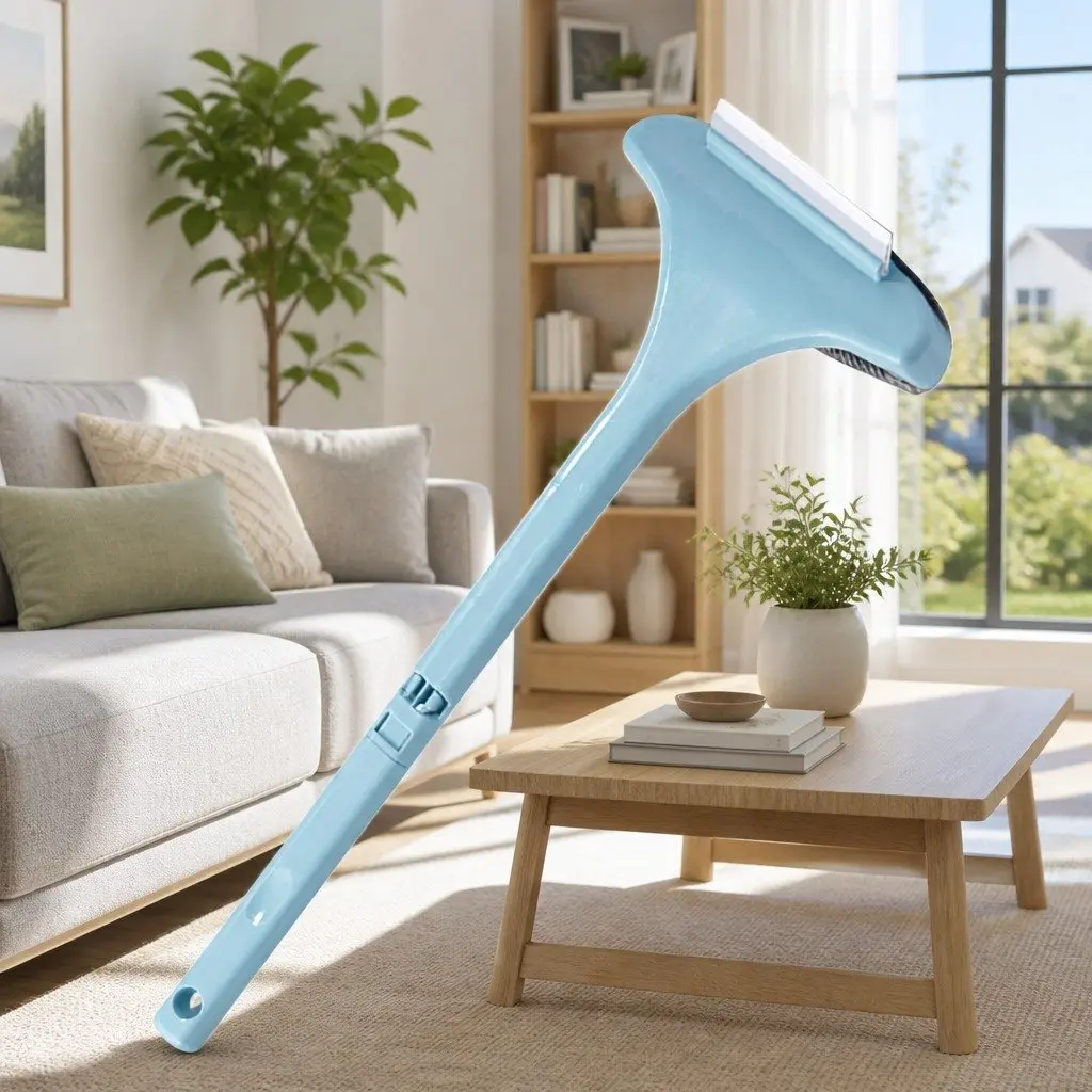 Double Sided Window Cleaning Brush Blue Multifunctional Tool