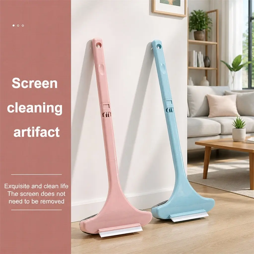 Double Sided Window Cleaning Brush Blue Multifunctional Tool