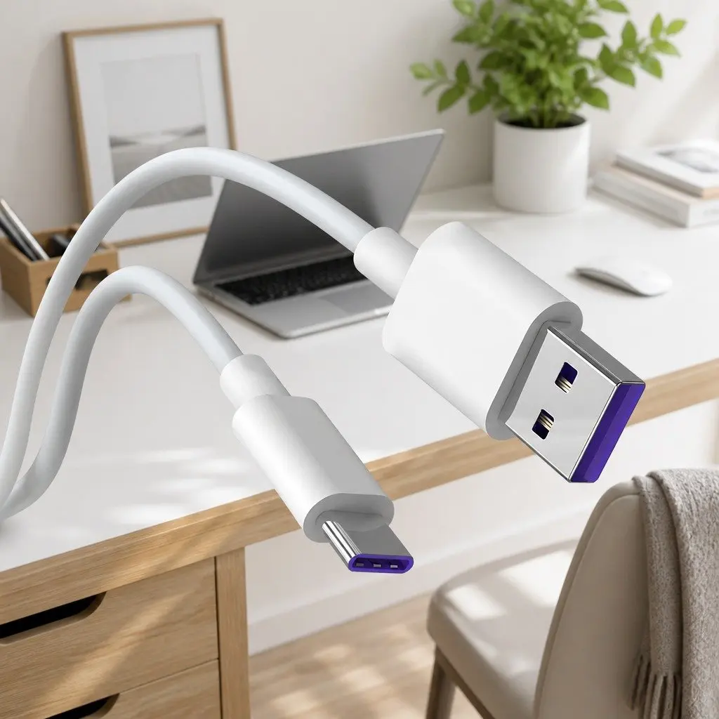USB to USB-C Fast Charging Cable for Samsung Huawei Android Smartphones