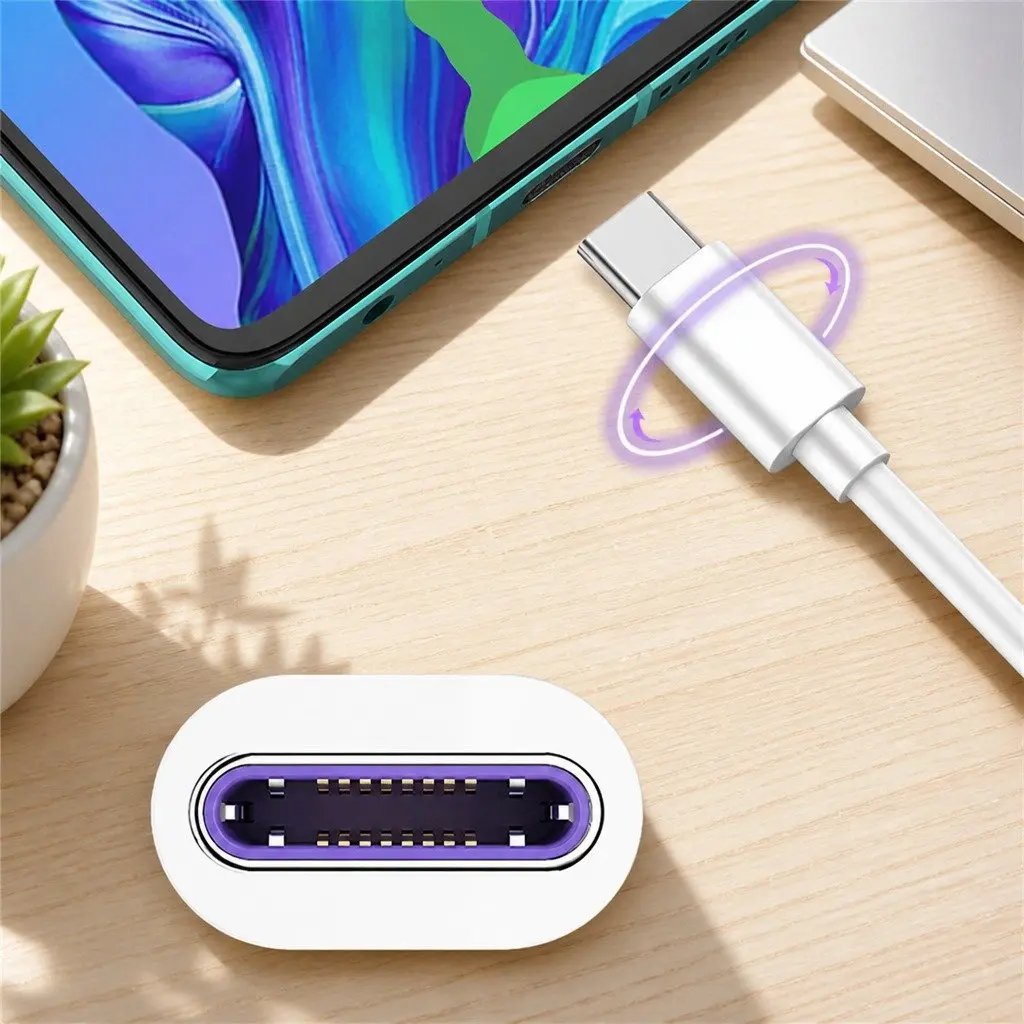 USB to USB-C Fast Charging Cable for Samsung Huawei Android Smartphones