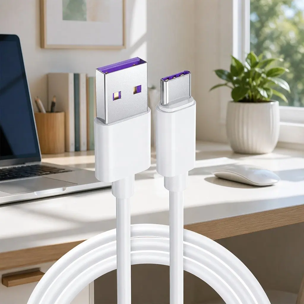 USB to USB-C Fast Charging Cable for Samsung Huawei Android Smartphones
