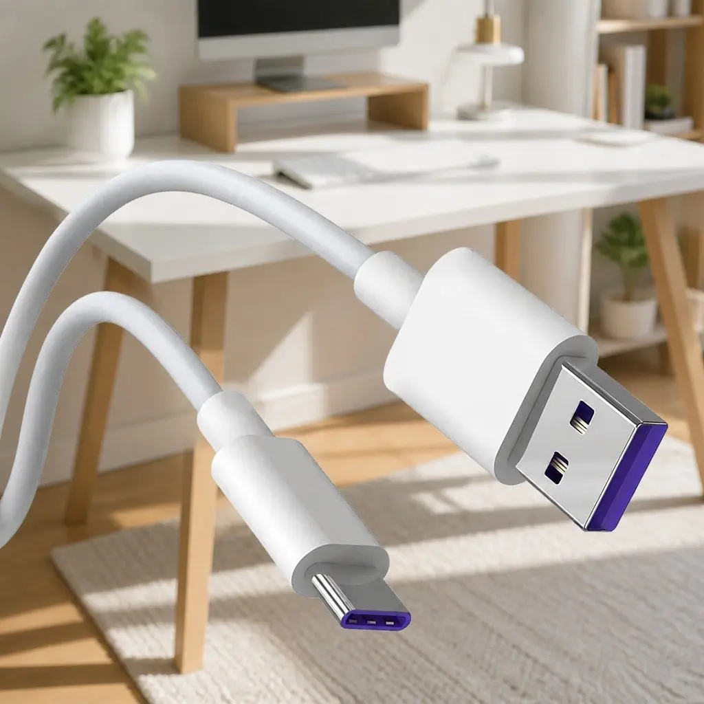 USB to USB-C Fast Charging Cable For Samsung Vivo Mobile Phone Data Transfer