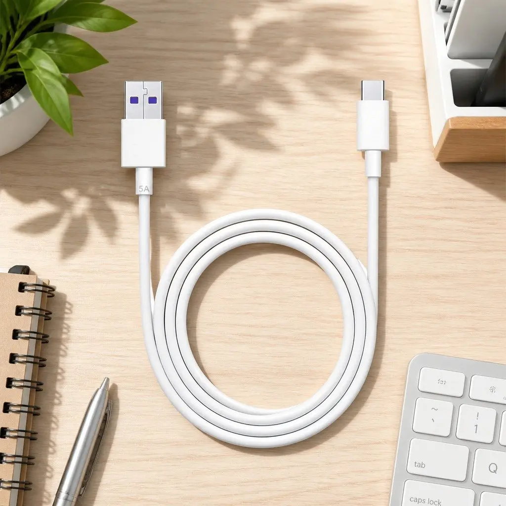 USB to USB-C Fast Charging Cable For Samsung Vivo Mobile Phone Data Transfer