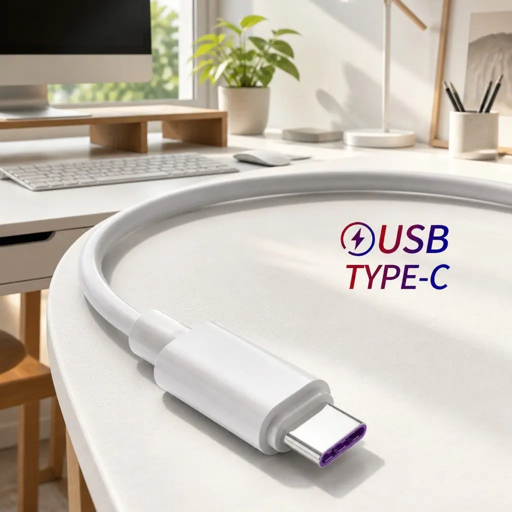 USB to USB-C Fast Charging Cable For Samsung Vivo Mobile Phone Data Transfer
