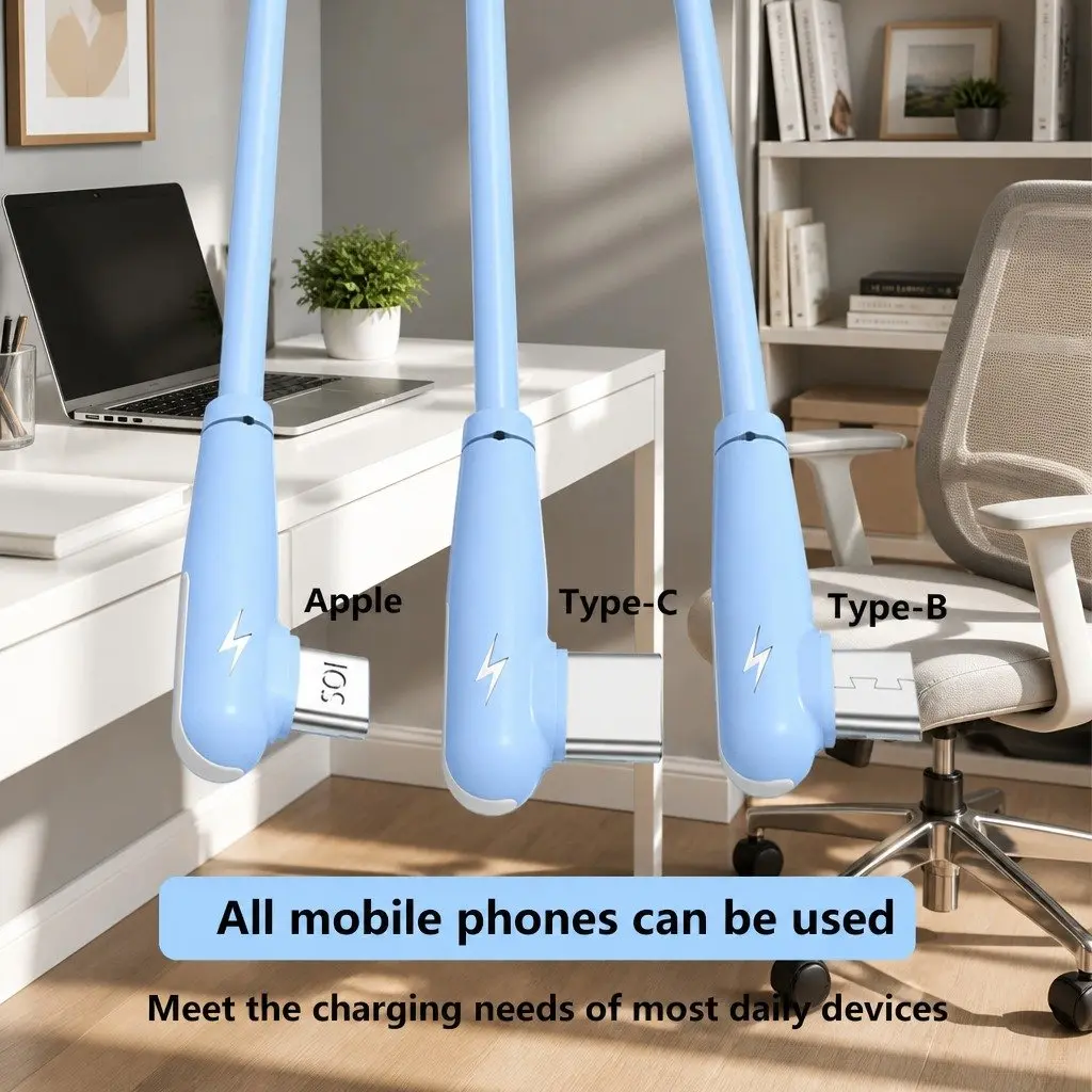 66W Fast Charging Three-In-One Data Cable Elbow Liquid Silicone Green