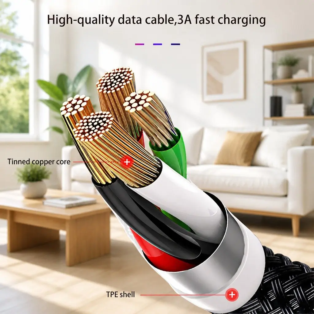 4-in-1 USB Cable for Quick Charging