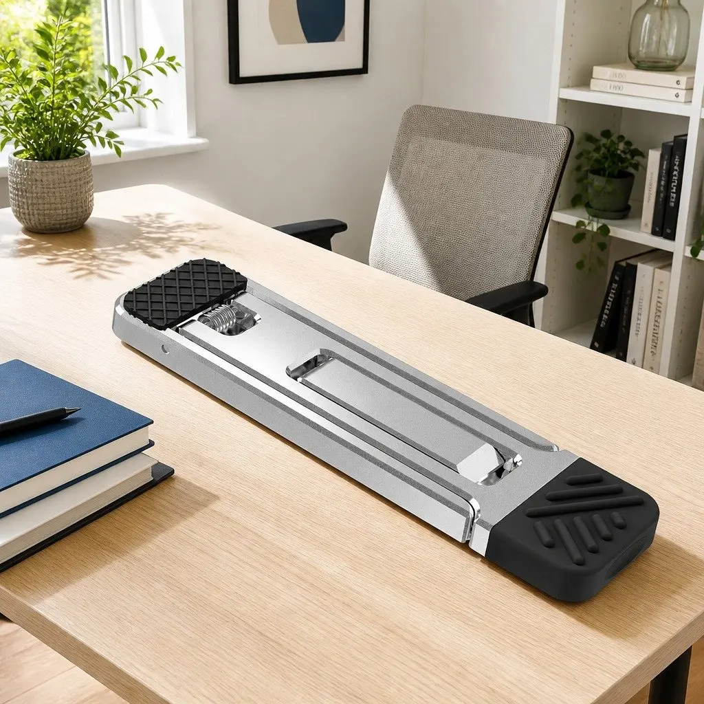 Metal Phone Holder Silver Portable Folding Adjustable Multi-Function
