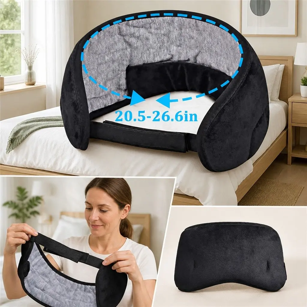 Bluetooth Eye Mask Headphones Grey 13x16.5x6cm Wireless Stereo for Sleep Music Relaxation