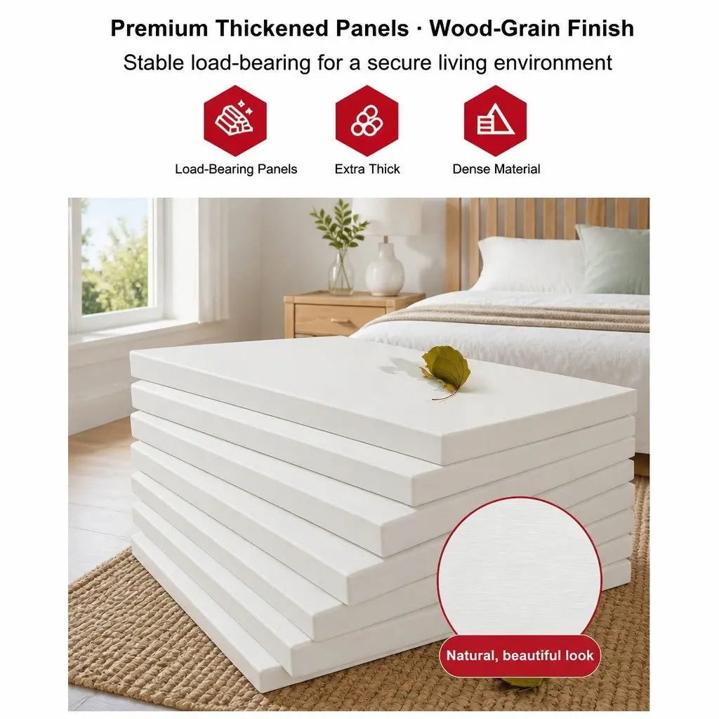 Bedside Table White 83x32x60cm 2 Drawers 2 Open Shelves