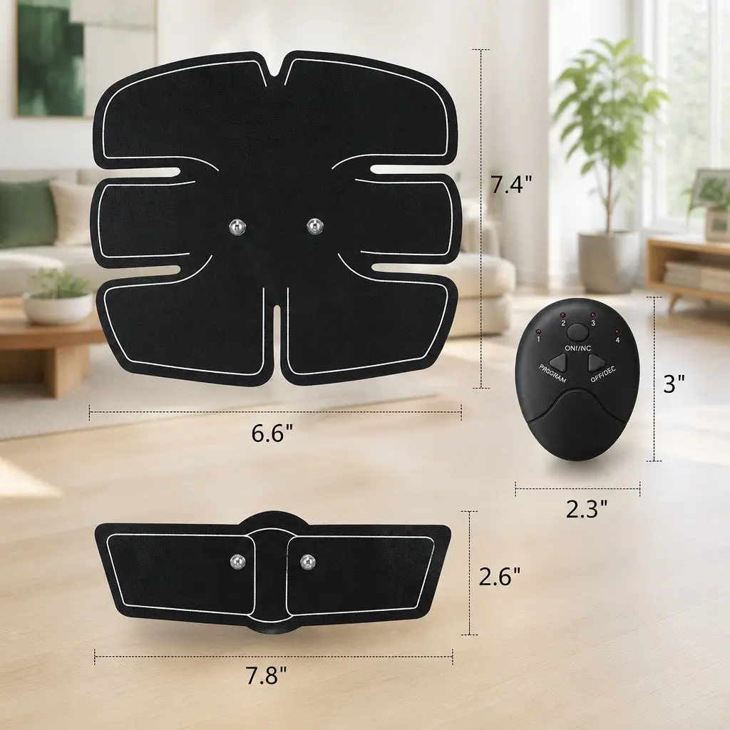 Abdominal Muscle Fitness Device Vibration Massage Heating Patch Equipment Toner