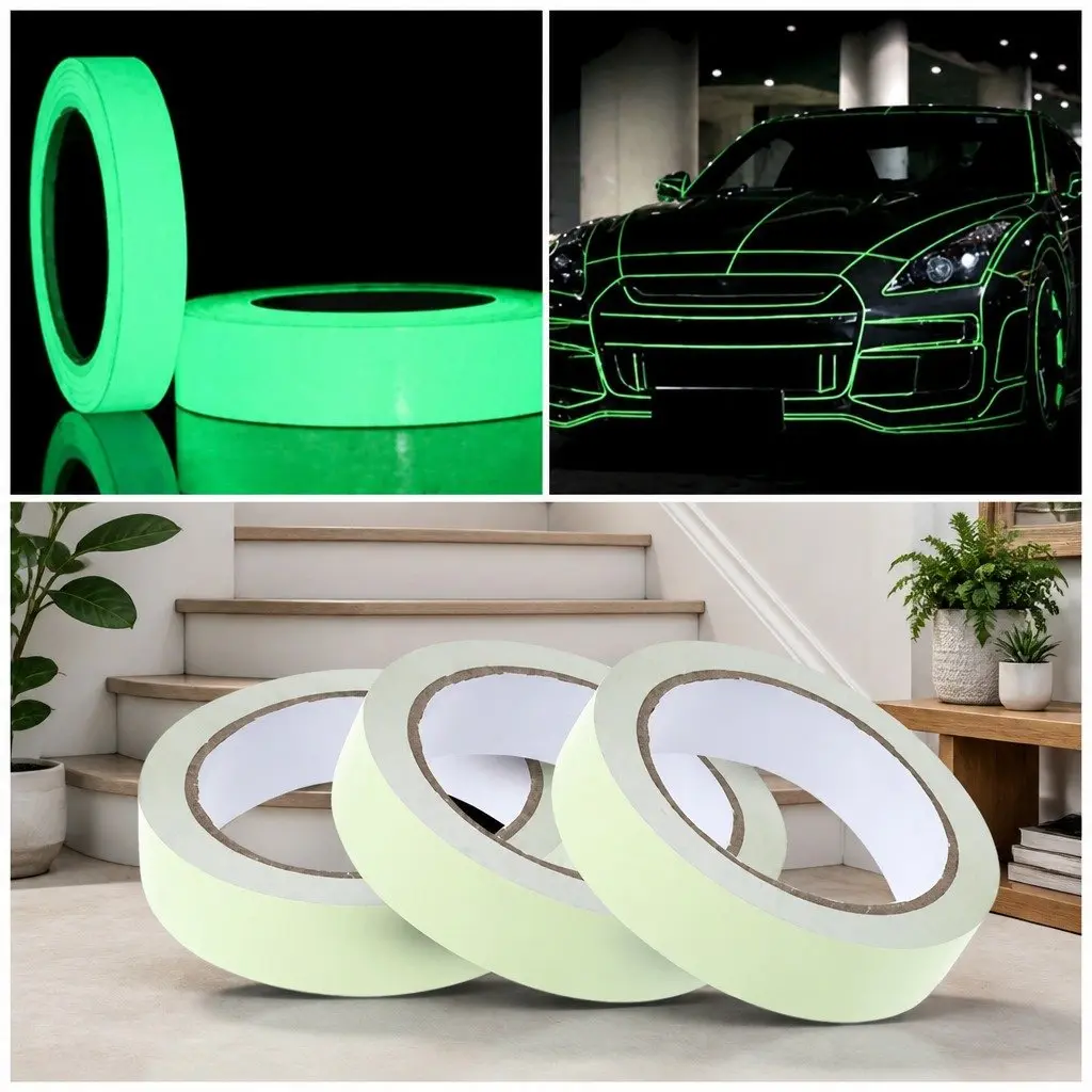 Glow-in-the-Dark Anti-Slip Stair Tread Safety Sticker Fluorescent Green