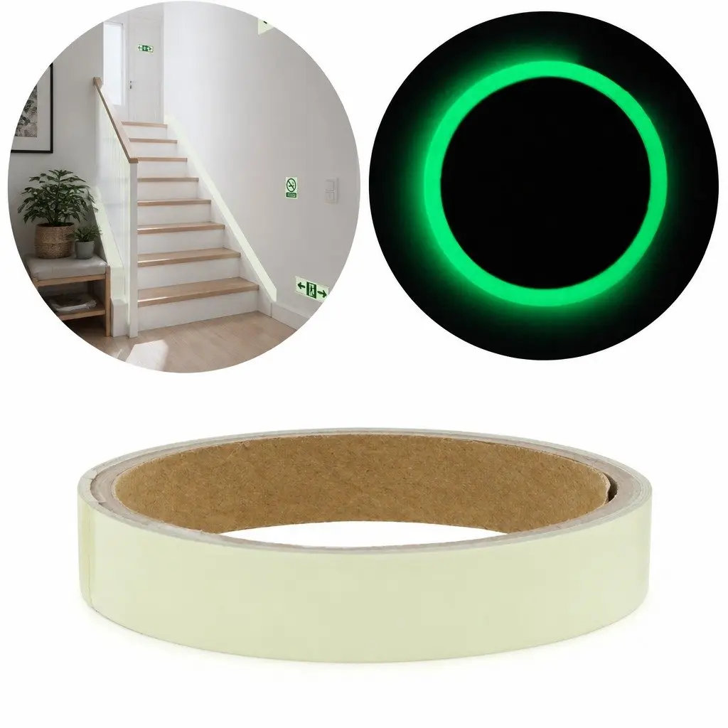 Glow-in-the-Dark Anti-Slip Stair Tread Safety Sticker Fluorescent Green
