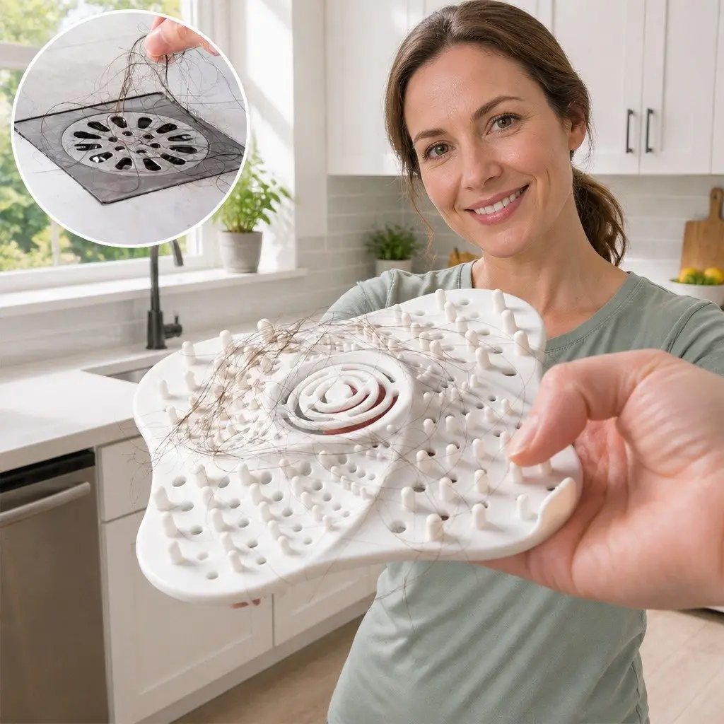Silicone Drain Cover White 13cm Anti Blocking Odor Proof Kitchen Sink Filter