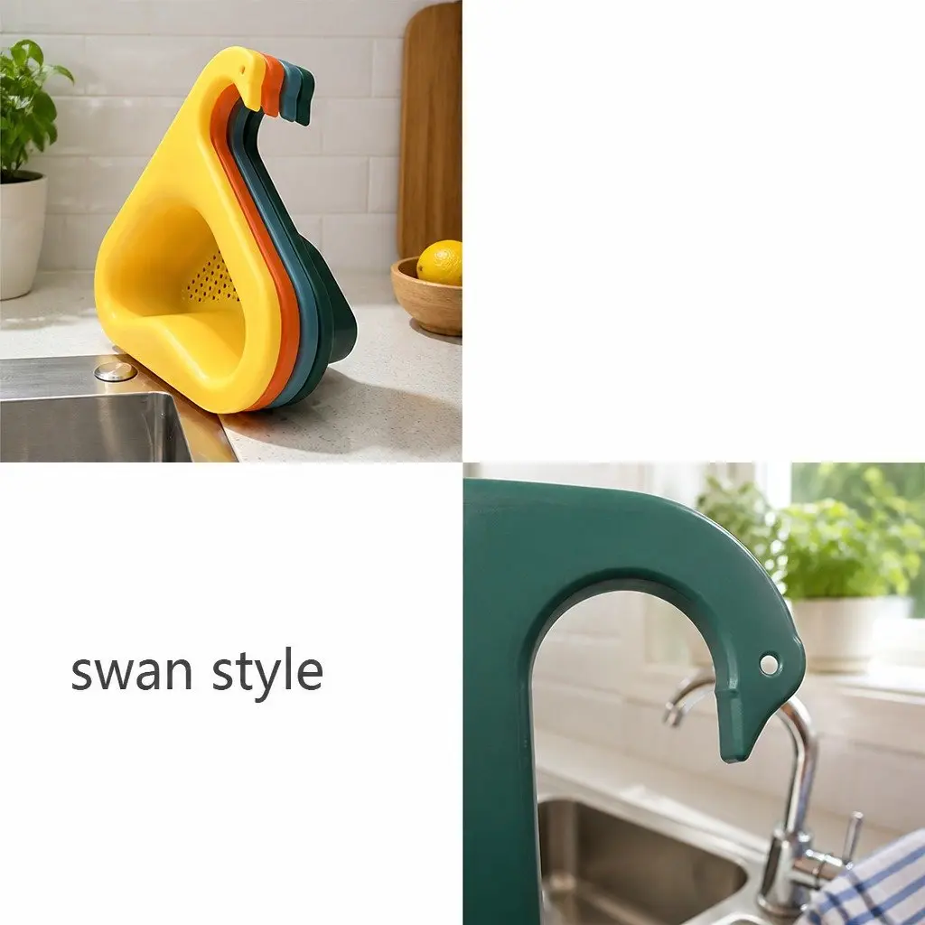 Kitchen Sink Drain Storage Basket Rack Strainer Vegetable Produce Organizer